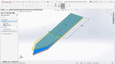 solidworks bend part not sheet metal|solidworks sheet metal sketched bend.